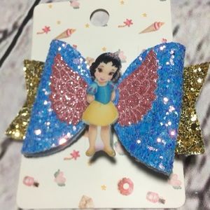 3BowsX$15 or 1X$7 Hand-Made🍎Snow White Hair clip